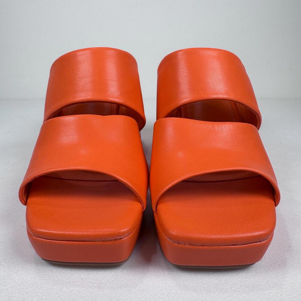 NWT Beast Fashion Orange Lucy Sandal - 6 - Picture 3 of 7